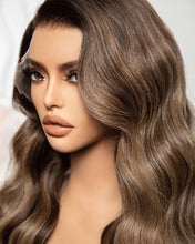 Load image into Gallery viewer, BROWN BALAYAGE HUMAN HAIR WIG 24 INCH - EVE