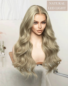 BLONDE HUMAN HAIR WIG - LARISSA 18 INCH