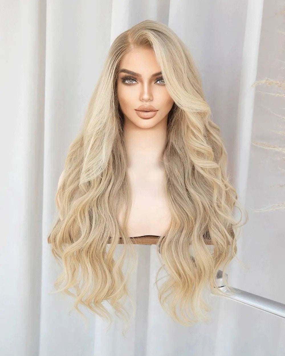 Blonde human hair ombre wig best sale