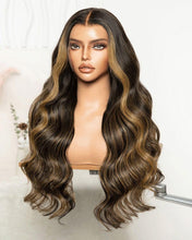 Load image into Gallery viewer, DARK BALAYAGE HUMAN HAIR WIG 20&quot; - KEIRA