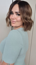 Load image into Gallery viewer, BROWN BALAYAGE HUMAN HAIR WIG 10 INCH - EVE