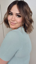 Load image into Gallery viewer, BROWN BALAYAGE HUMAN HAIR WIG 10 INCH - EVE