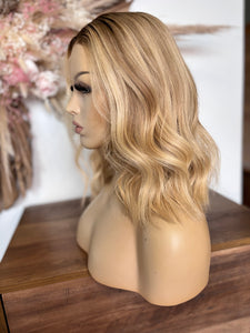 OMBRE BLONDE HUMAN HAIR WIG 14 " KAYLIA