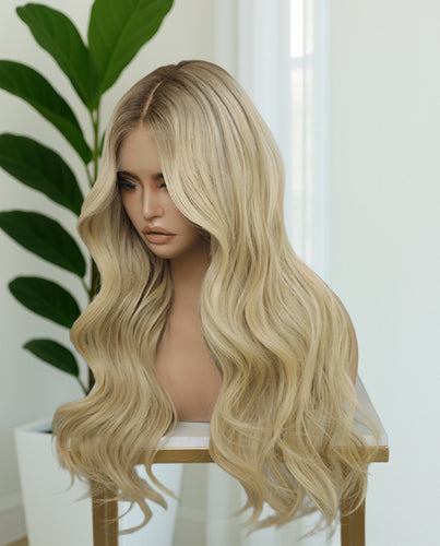 BLONDE BALAYAGE HUMAN HAIR WIG 20 