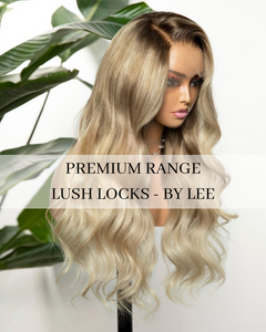 OMBRE BEIGE BLONDE HUMAN HAIR WIG 20 " - JENNY