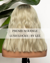 Load image into Gallery viewer, OMBRE ASH BLONDE HUMAN HAIR WIG 14 &quot; - AMARA